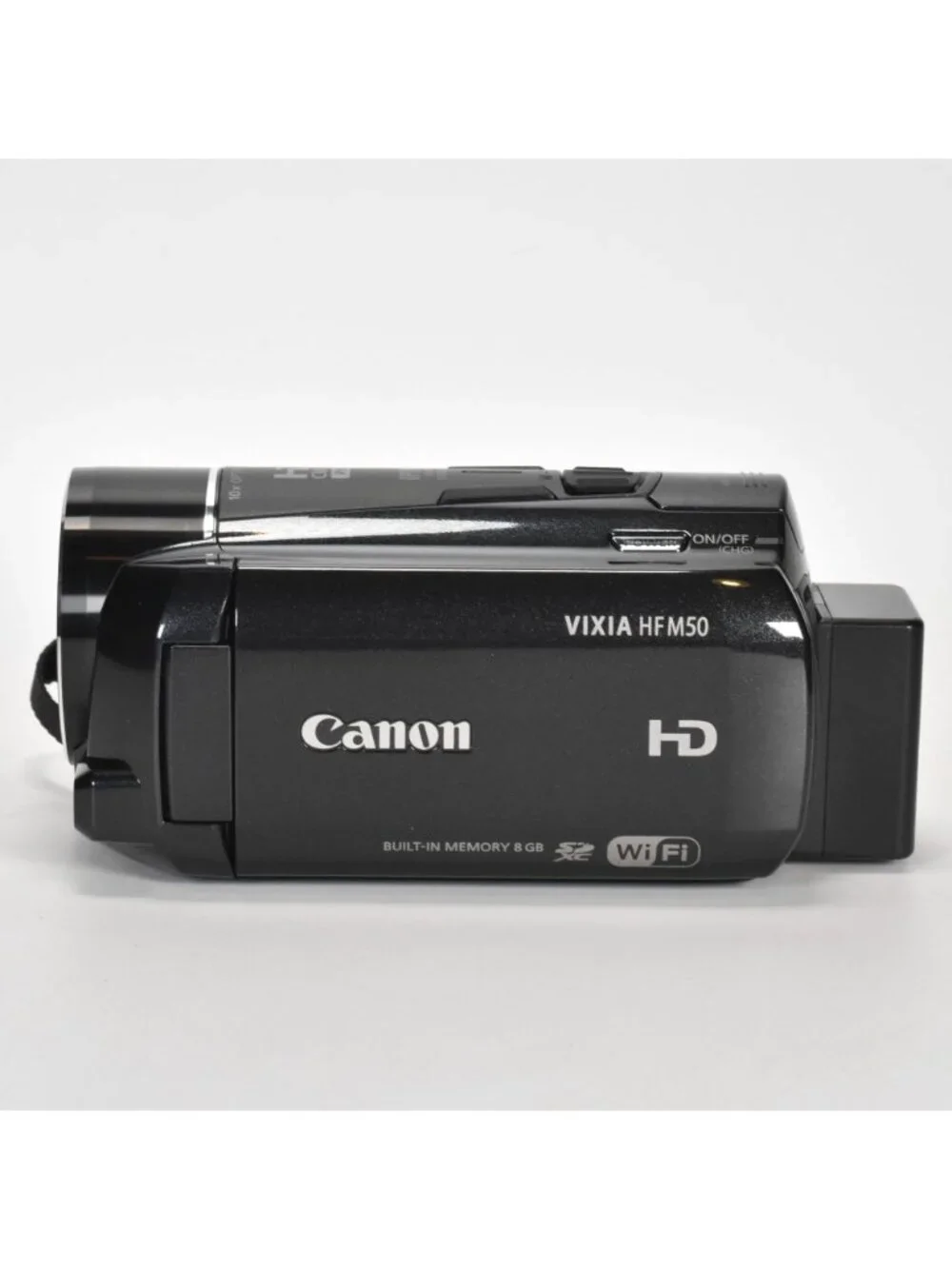 Canon VIXIA HF M50 HD Camcorder 10x Opt Zoom 8GB Internal Memory 16GB SD MINT